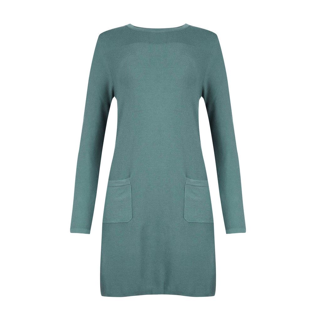 Green Tunic with Patch Pocket Detail