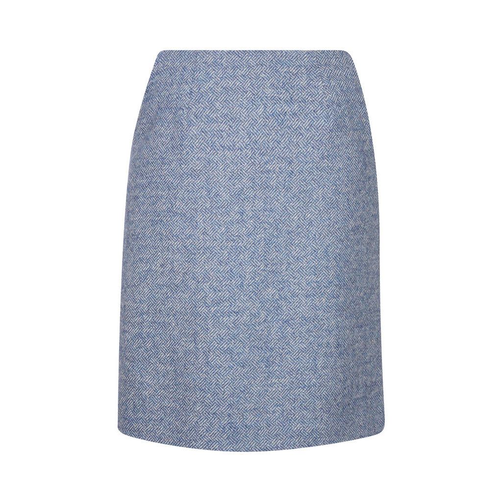 Moon British Wool Herringbone Skirt