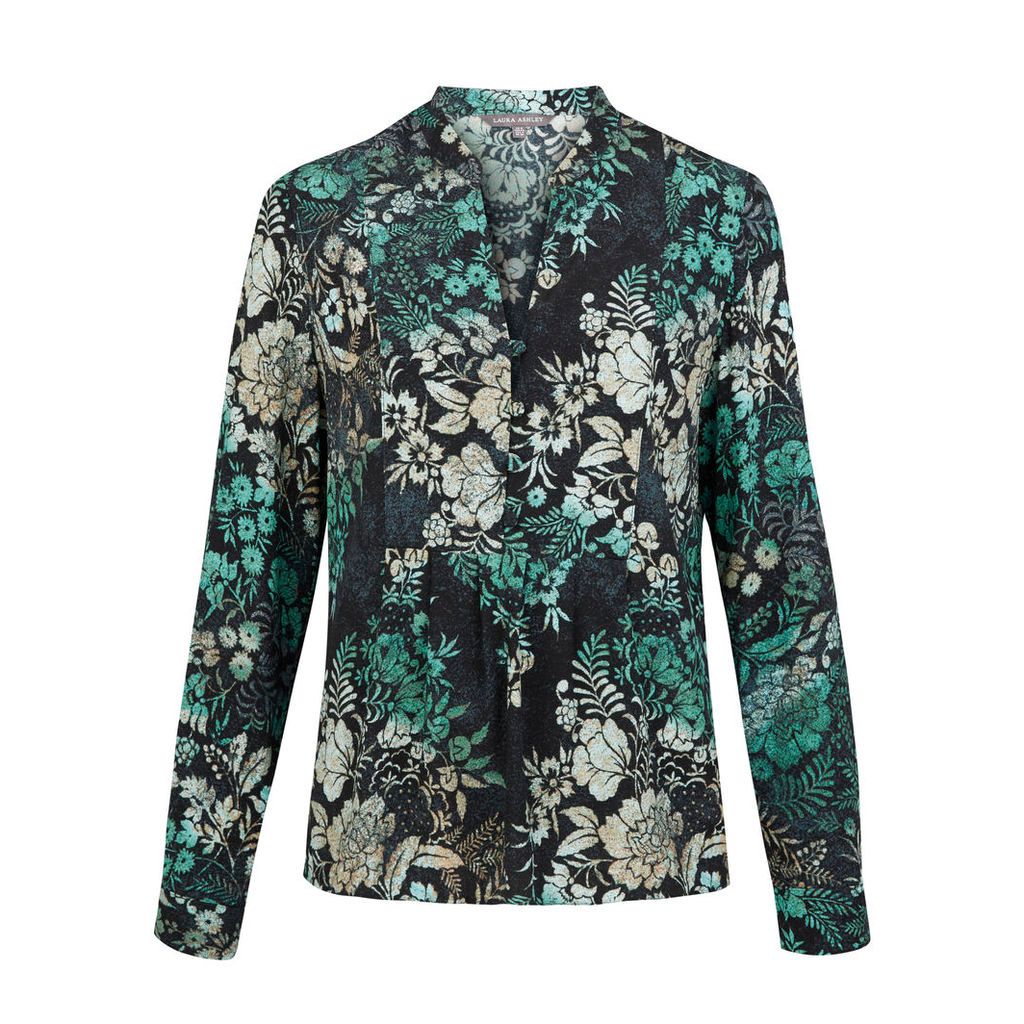 Woodblock Floral Blouse