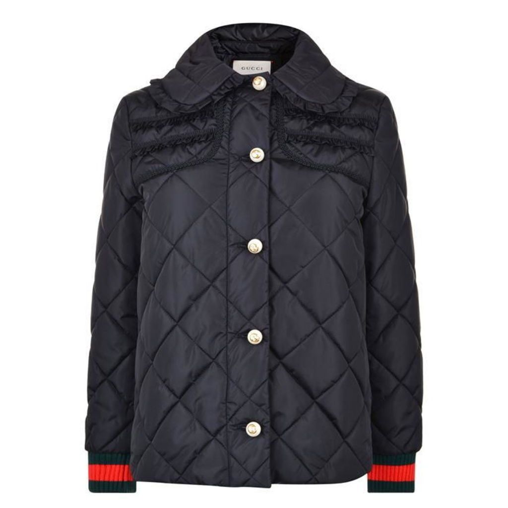 GUCCI Quilted Ribbon Bomber Jacket