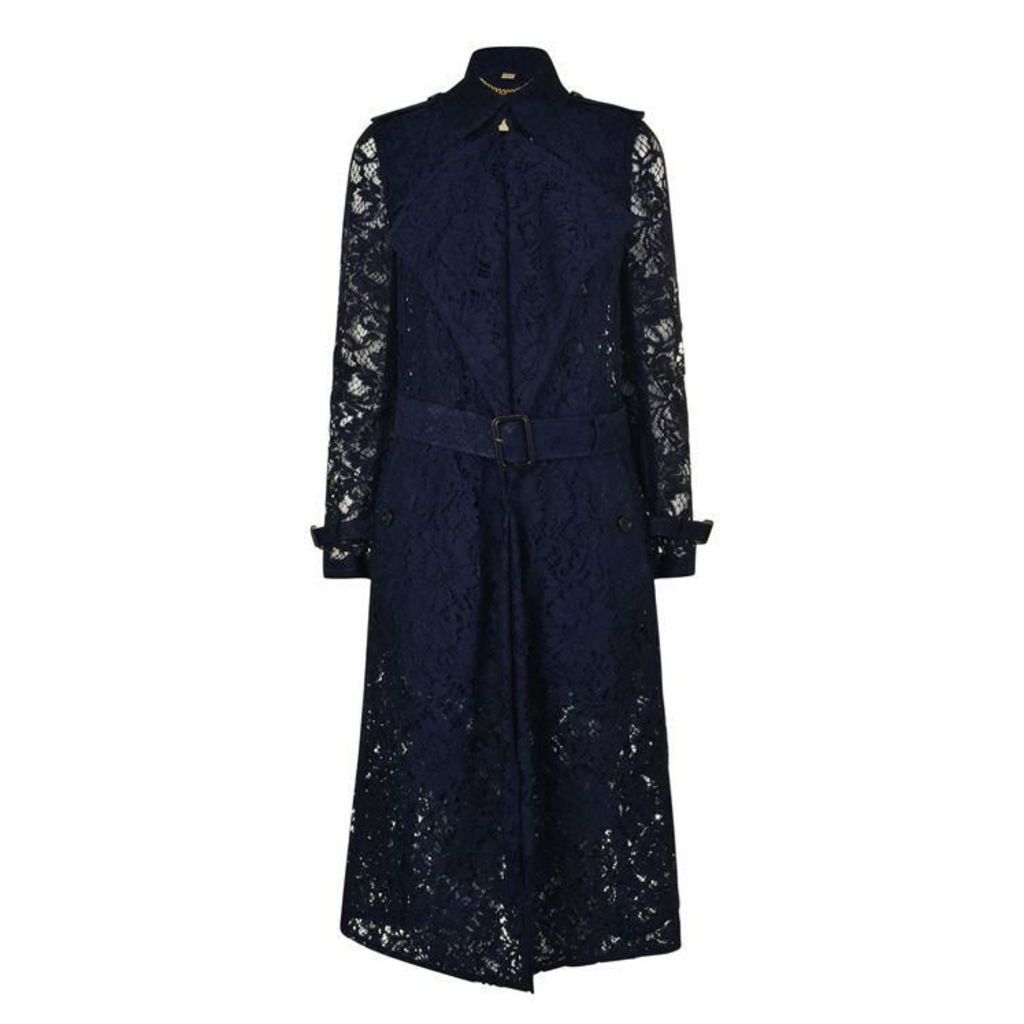 BURBERRY LONDON Gracehill Lace Trench Coat