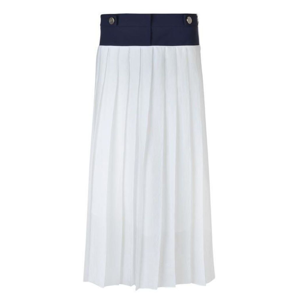 VICTORIA BY VICTORIA BECKHAM Soft Crepe Pleated Skirt