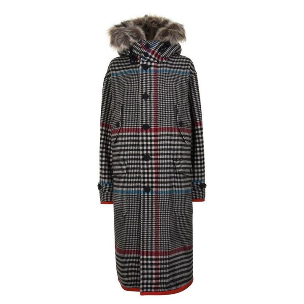 HILFIGER COLLECTION Long Hooded Wool Jacket