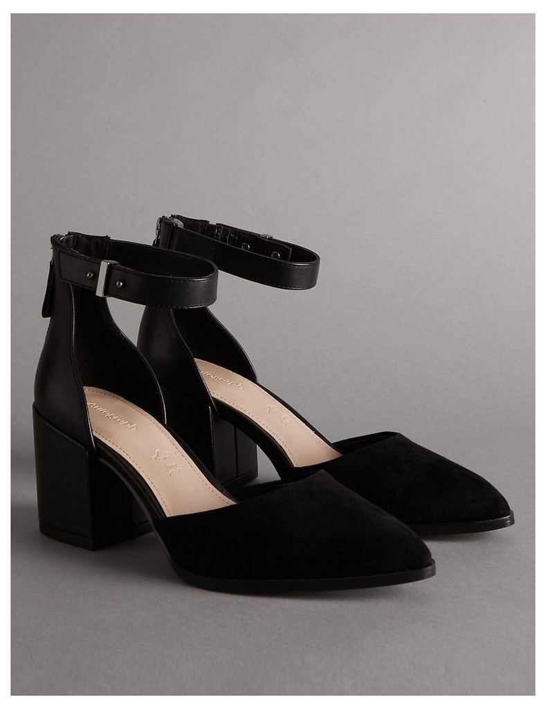 Autograph Block Heel Court Shoes with Insolia