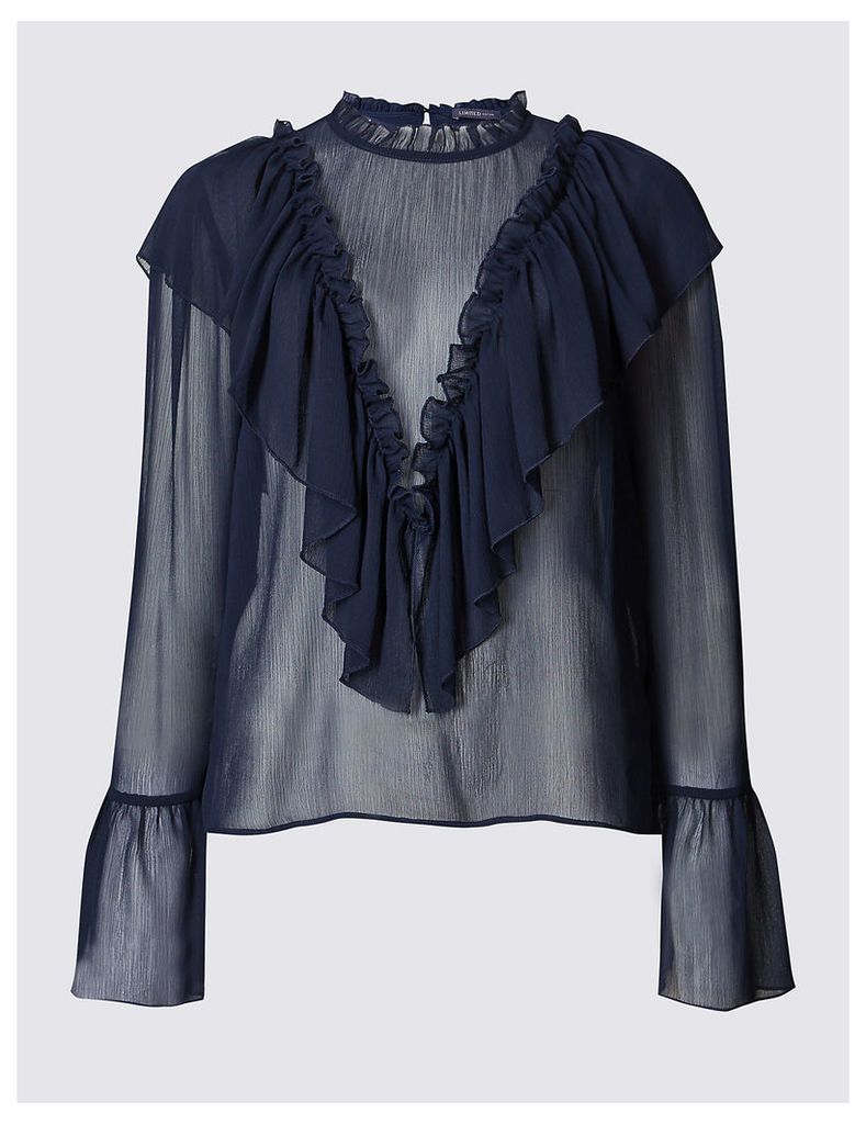 M&S Collection Ruffle Front Blouse
