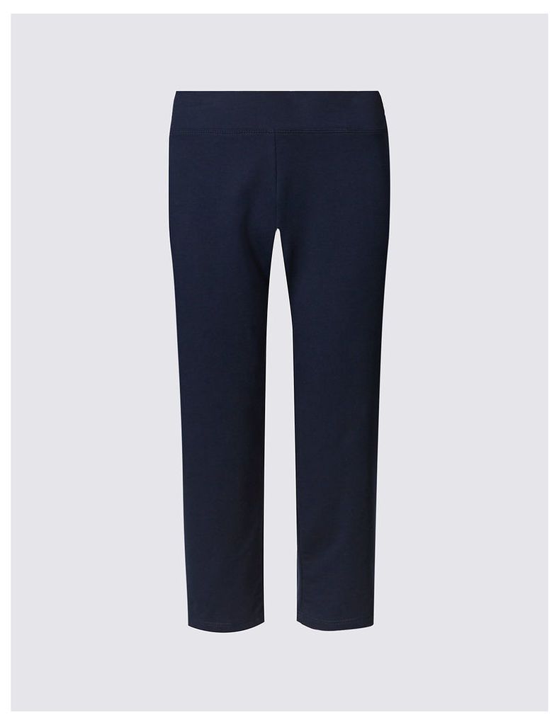 M&S Collection Cotton Rich Cropped Joggers