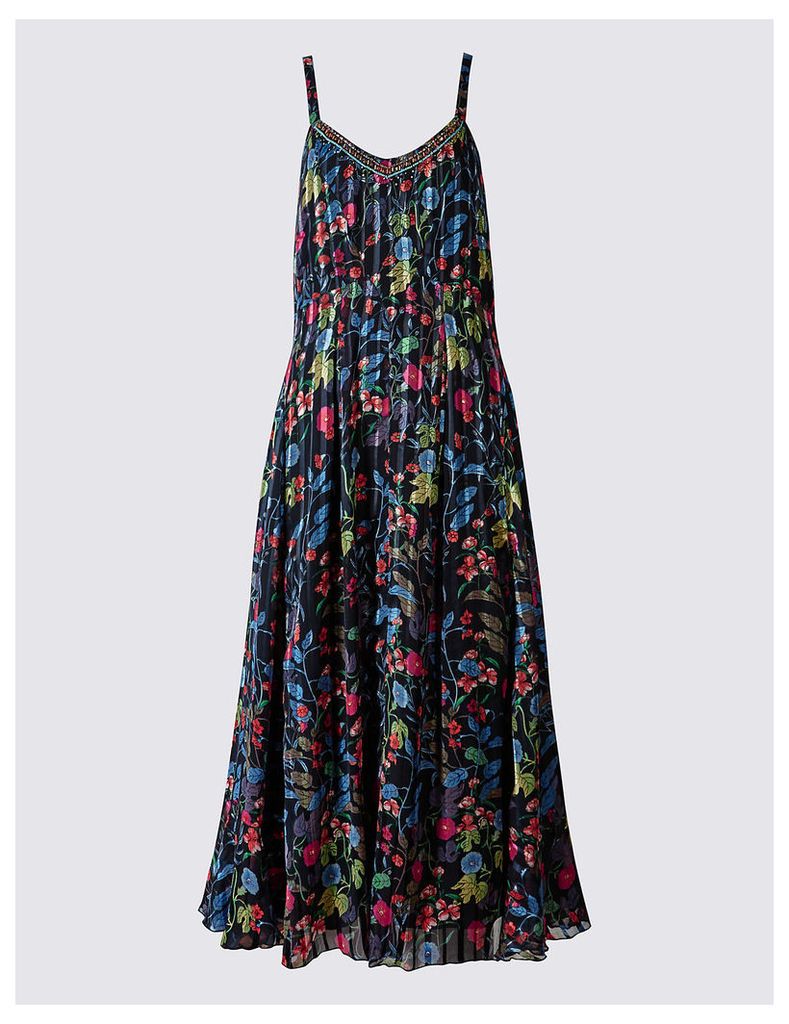 Per Una Floral Print Midi Dress