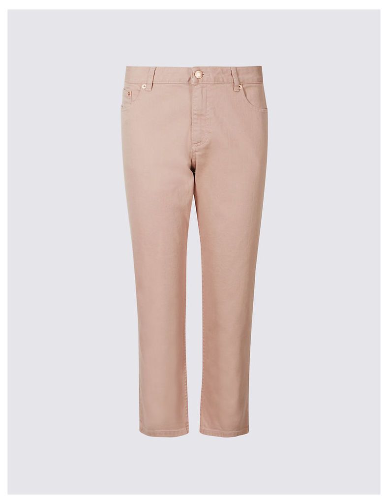M&S Collection Mid Rise Cropped Slim Leg Jeans