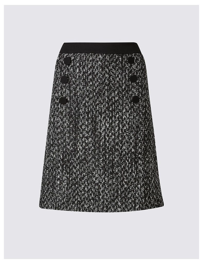 M&S Collection Textured A-Line Mini Skirt