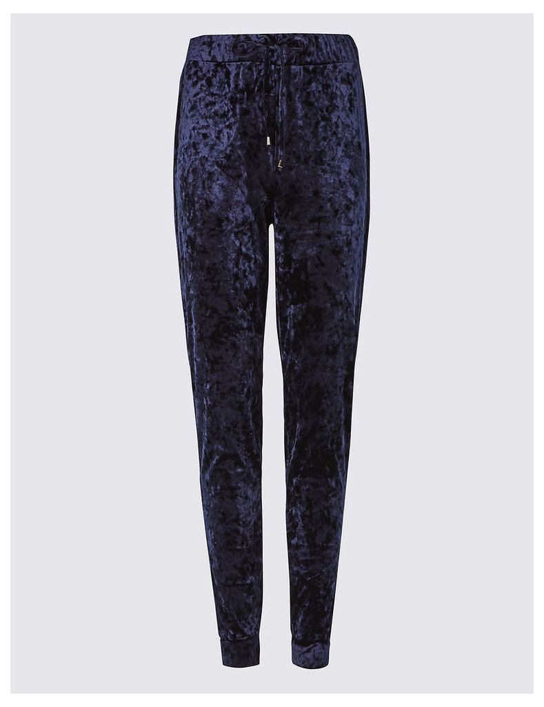 M&S Collection Drawstring Velour Joggers