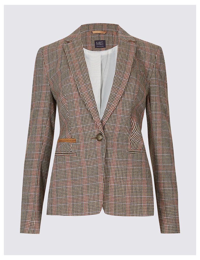 M&S Collection Checked Jacket