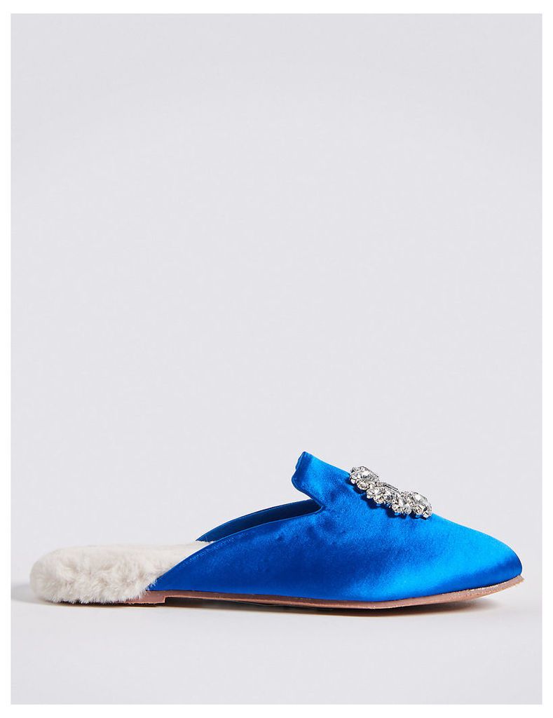 M&S Collection Jewelled Mule Slippers