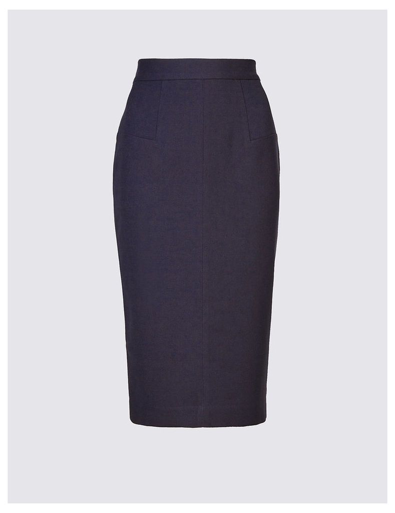 M&S Collection Patch Detail Pencil Midi Skirt