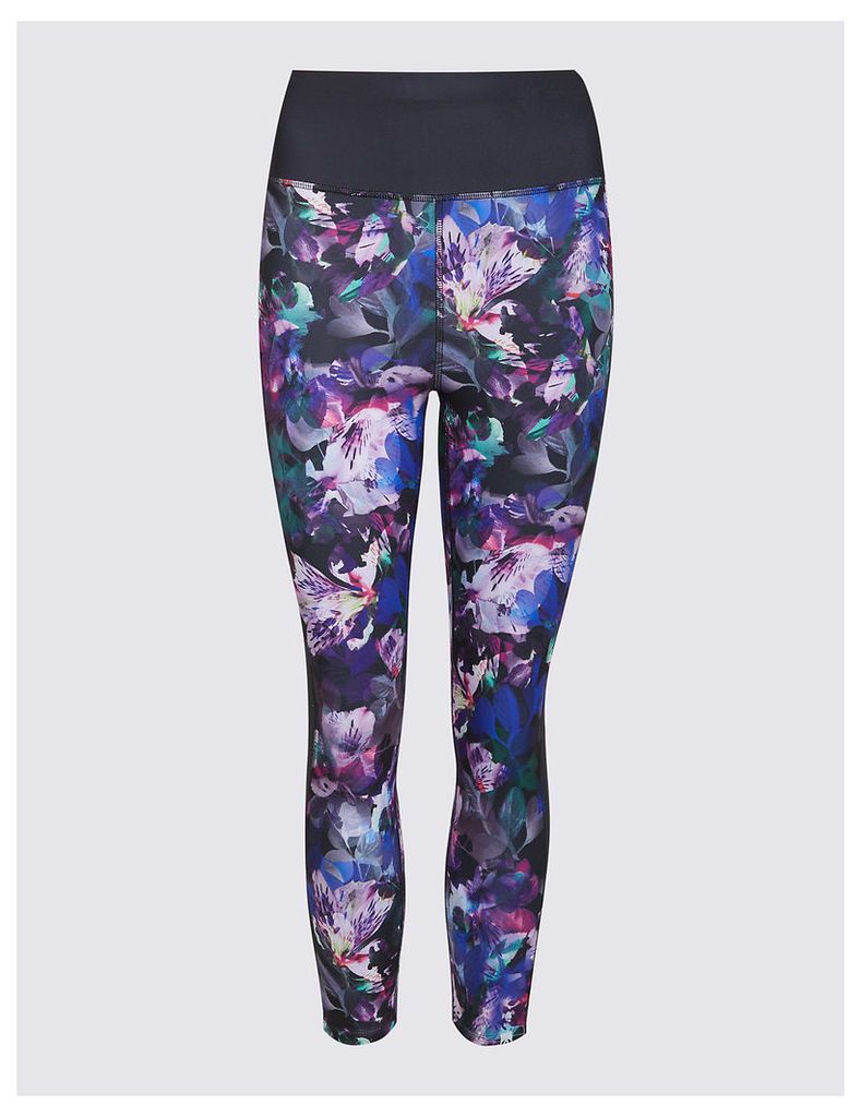 M&S Collection Floral Print Cropped Leggings