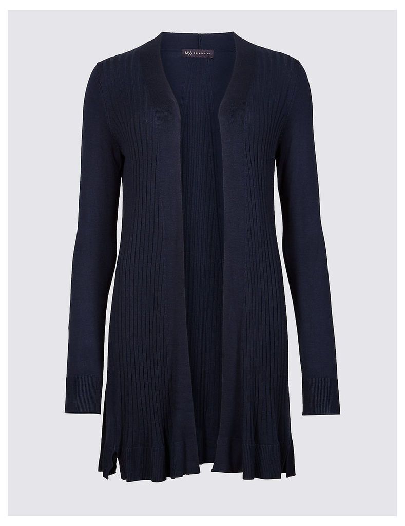 M&S Collection Ribbed Longline Cardigan