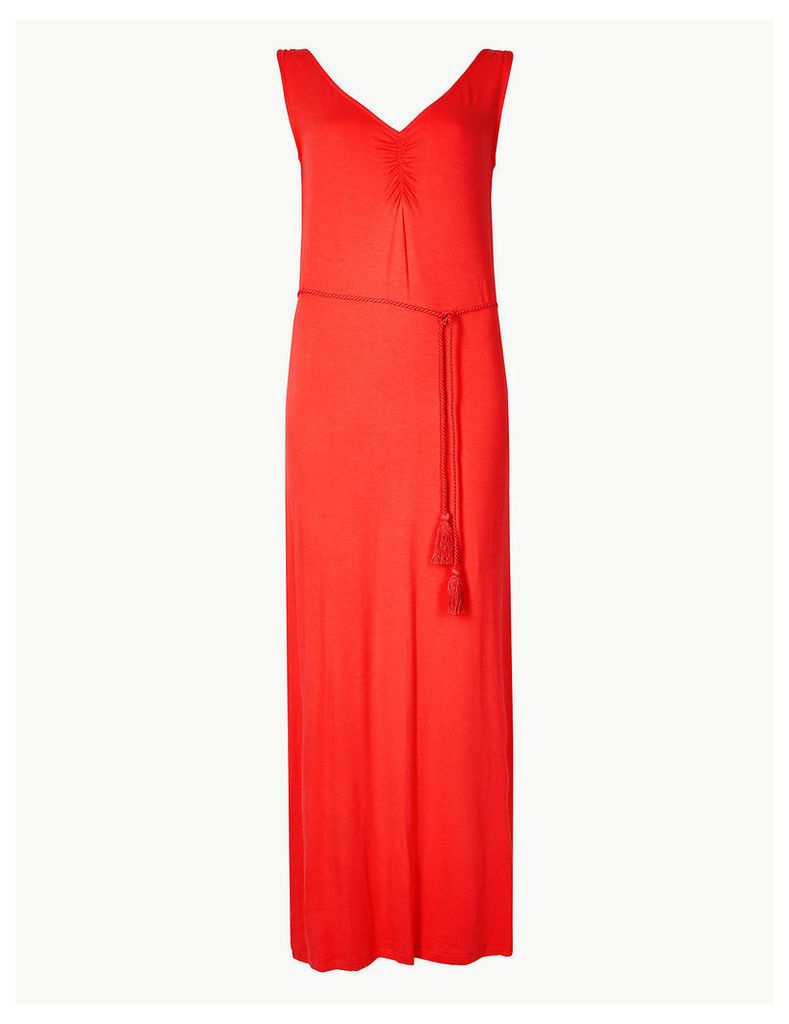 M&S Collection Ruched Front Slip Maxi Dress