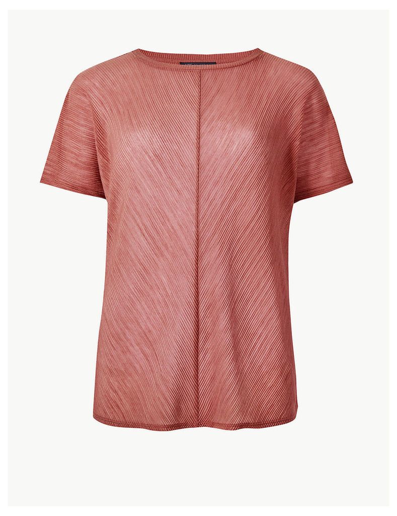 M&S Collection Sheer Relaxed Fit T-Shirt