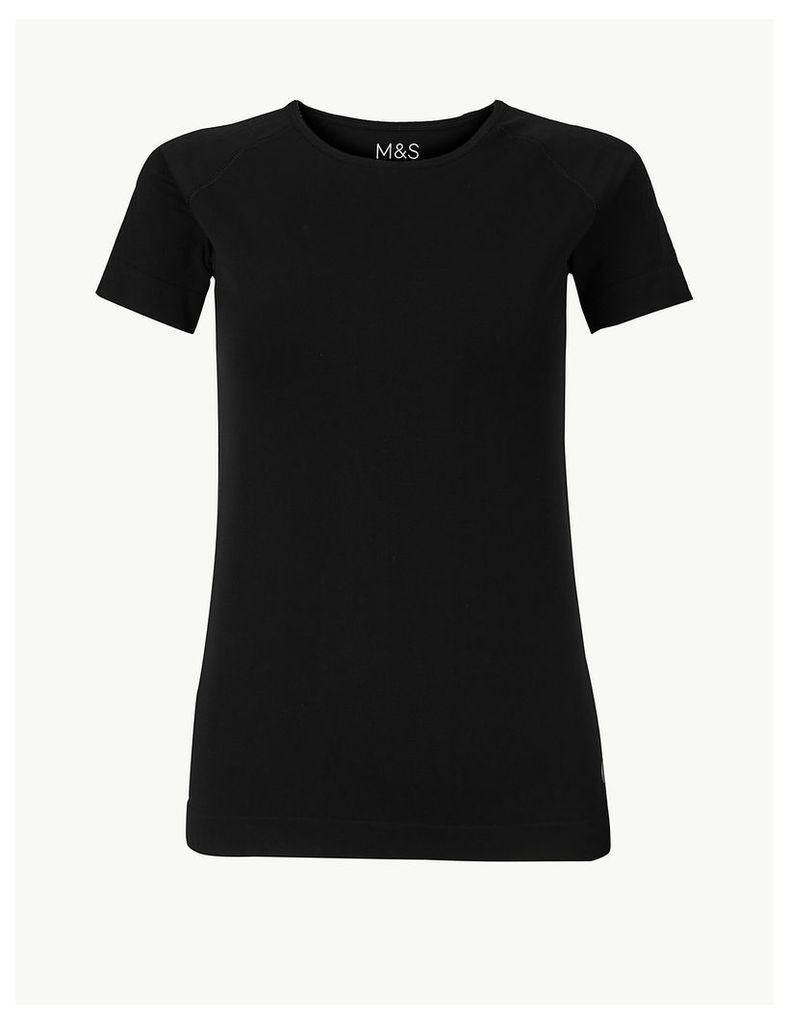 M&S Collection Quick Dry Seamfree Short Sleeve Sport Top
