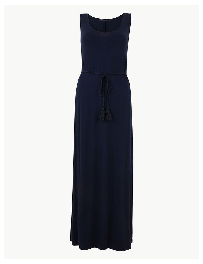 M&S Collection Tie Waist Waisted Maxi Dress