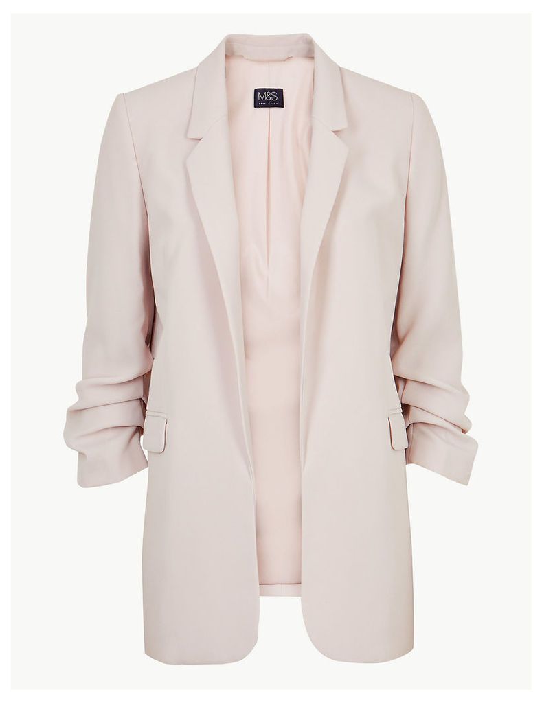 M&S Collection Ruched Sleeve Blazer
