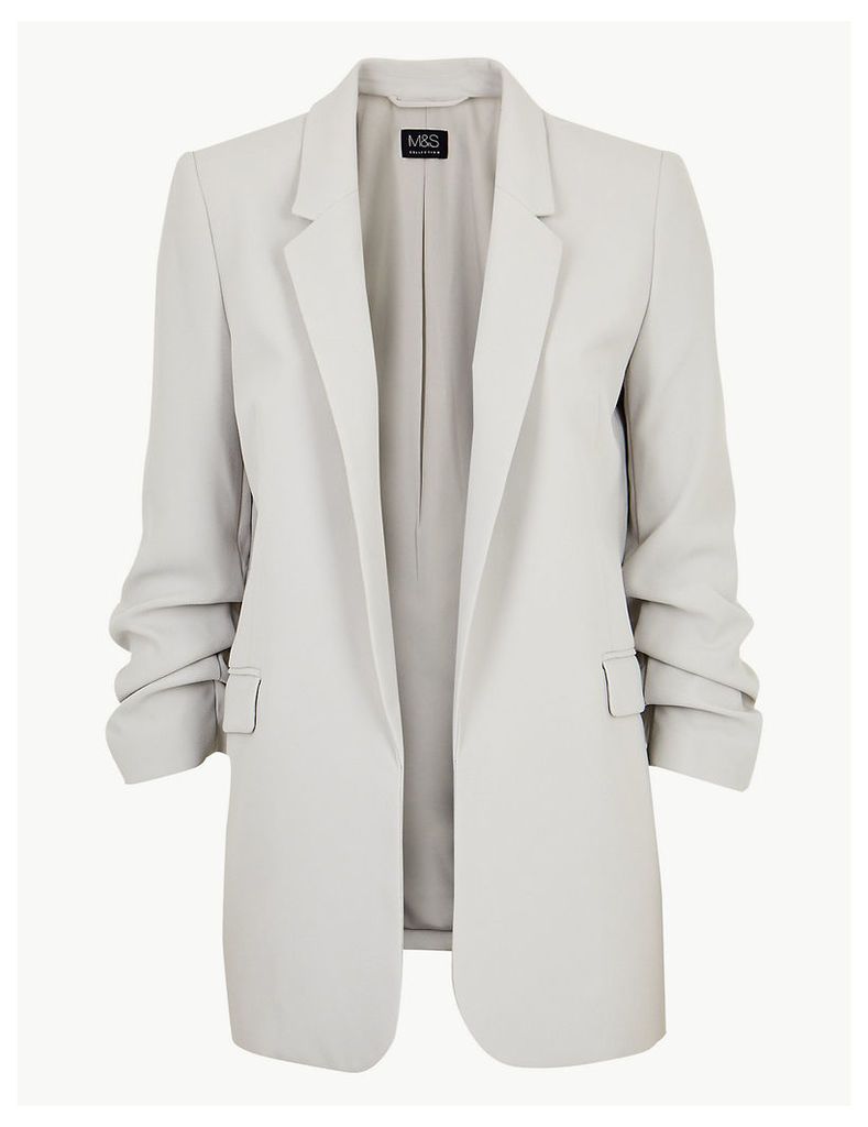 M&S Collection Ruched Sleeve Blazer