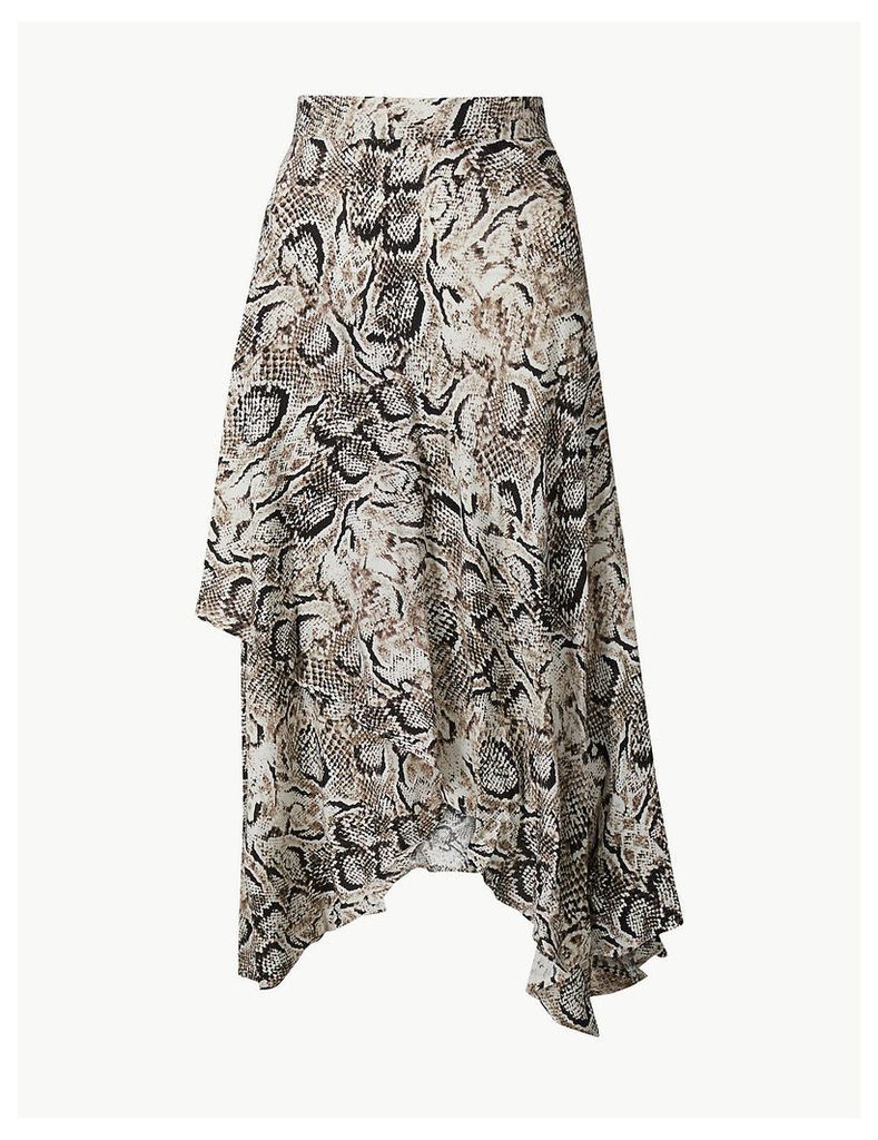 M&S Collection Animal Print Wrap Style Skirt