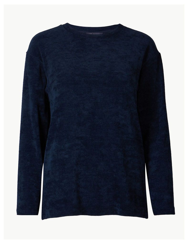 M&S Collection Textured Regular Fit Sweatshirt
