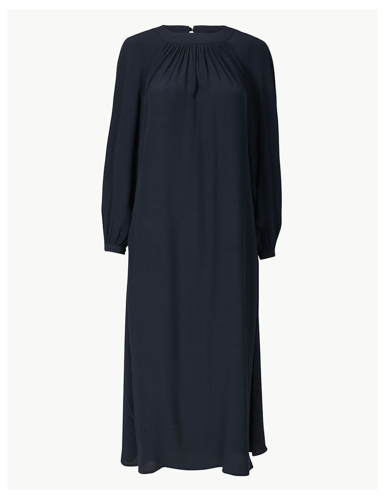 M&S Collection Gathered Front Relaxed Midi Dress