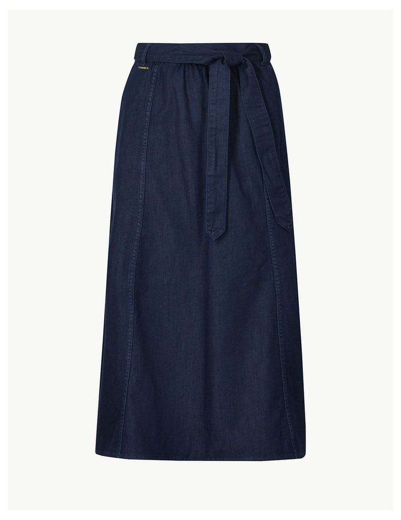 M&S Collection Denim Midi Skirt