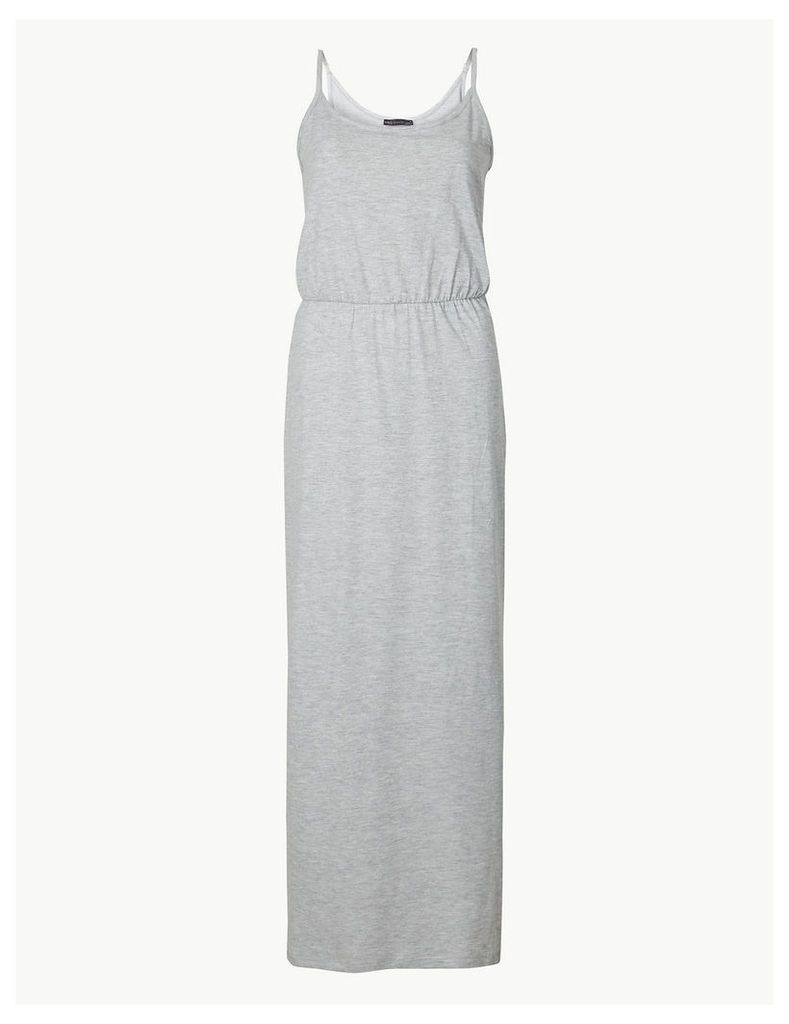 M&S Collection Pure Cotton Waisted Maxi Dress