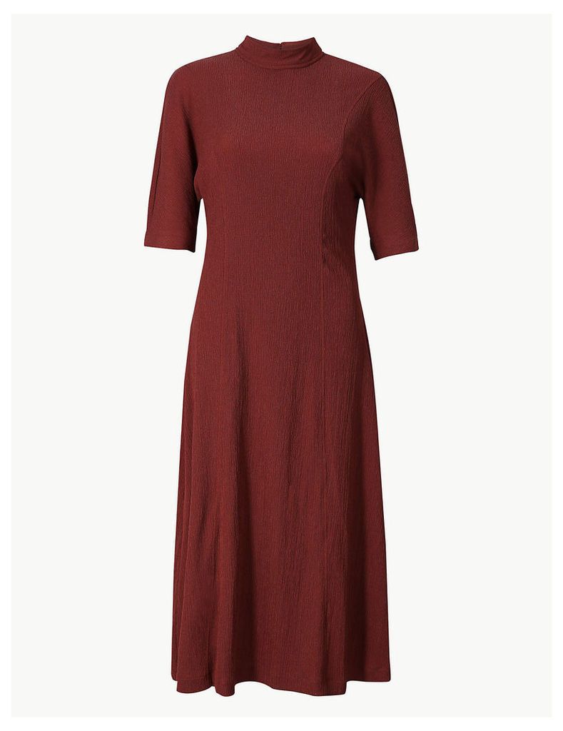 M&S Collection Textured Jersey Column Midi Dress