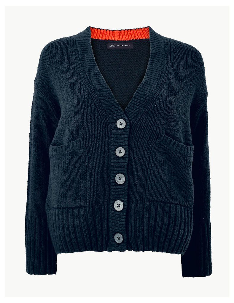 M&S Collection Cotton Rich Textured Cardigan