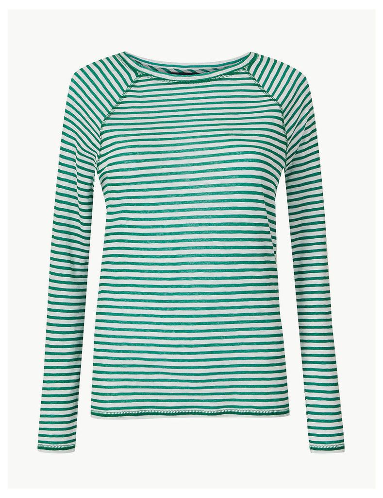 M&S Collection Striped Regular Fit Top