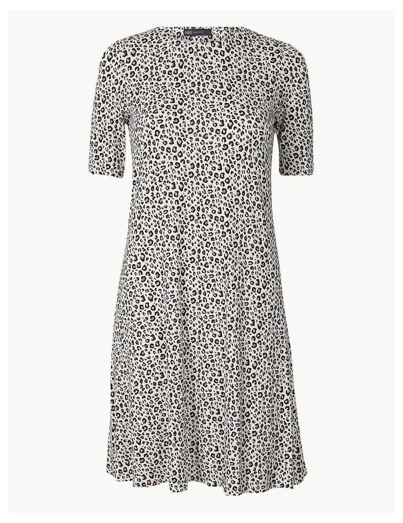 M&S Collection Animal Print Jersey Swing Dress
