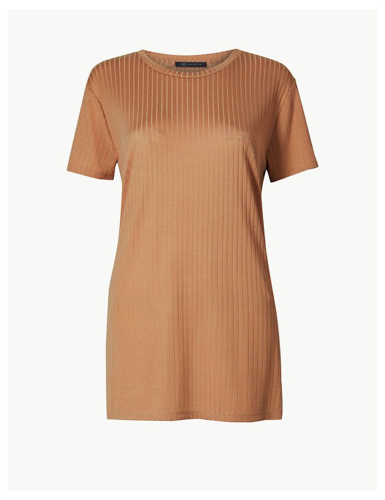 M&S Collection Textured Longline Regular Fit Tunic