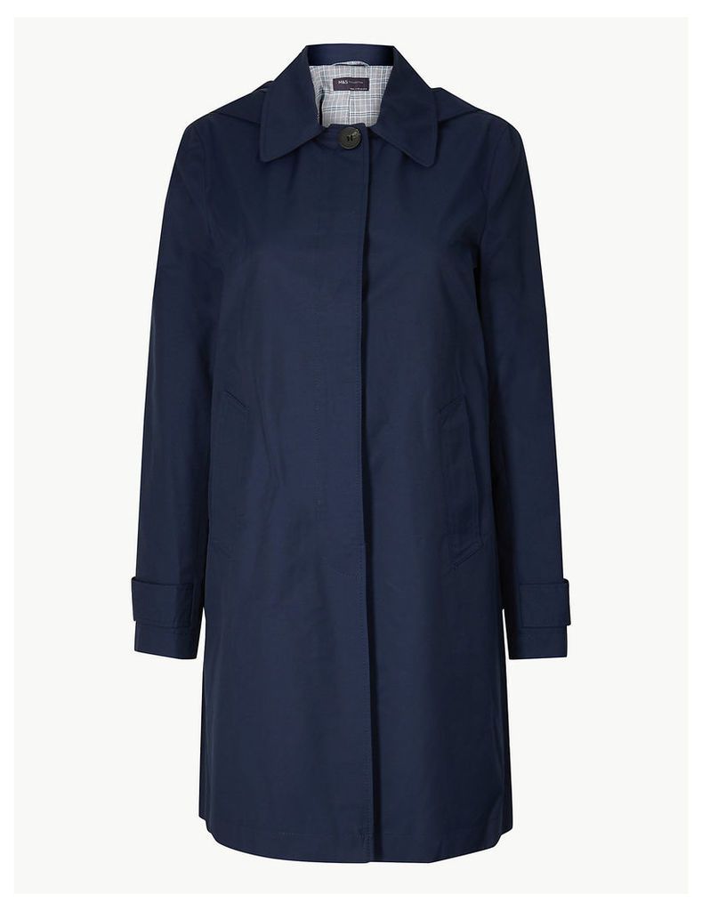 M&S Collection Button Detailed Hooded Longline Coat