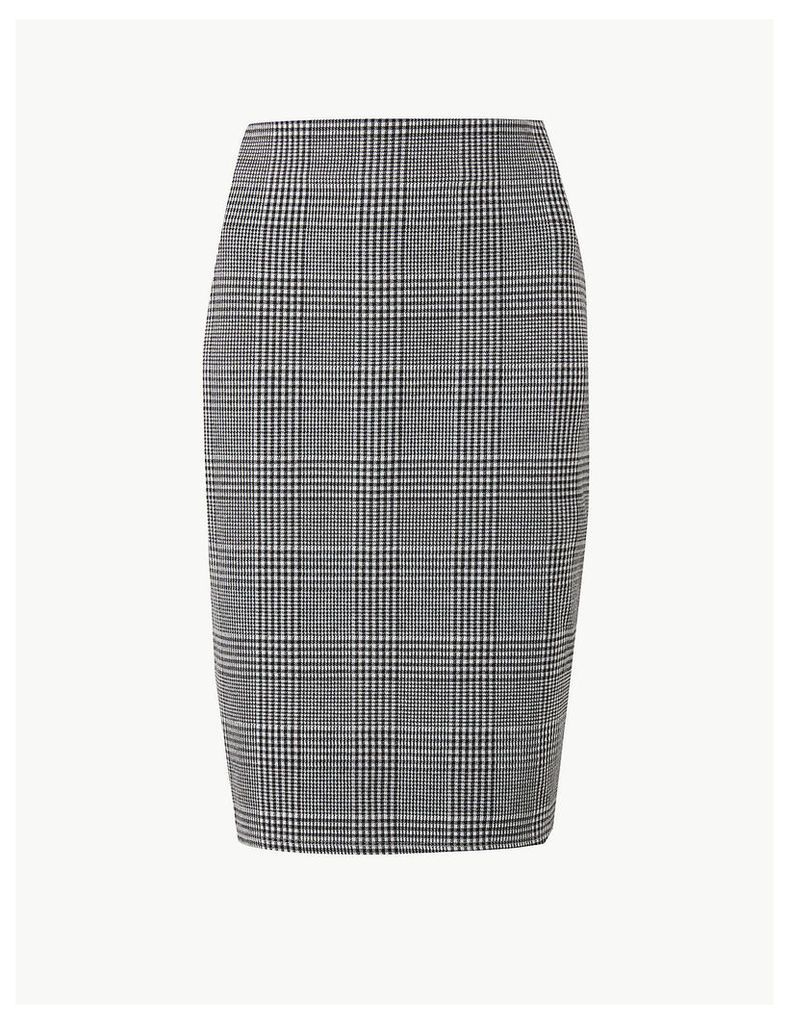 M&S Collection Checked Pencil Skirt