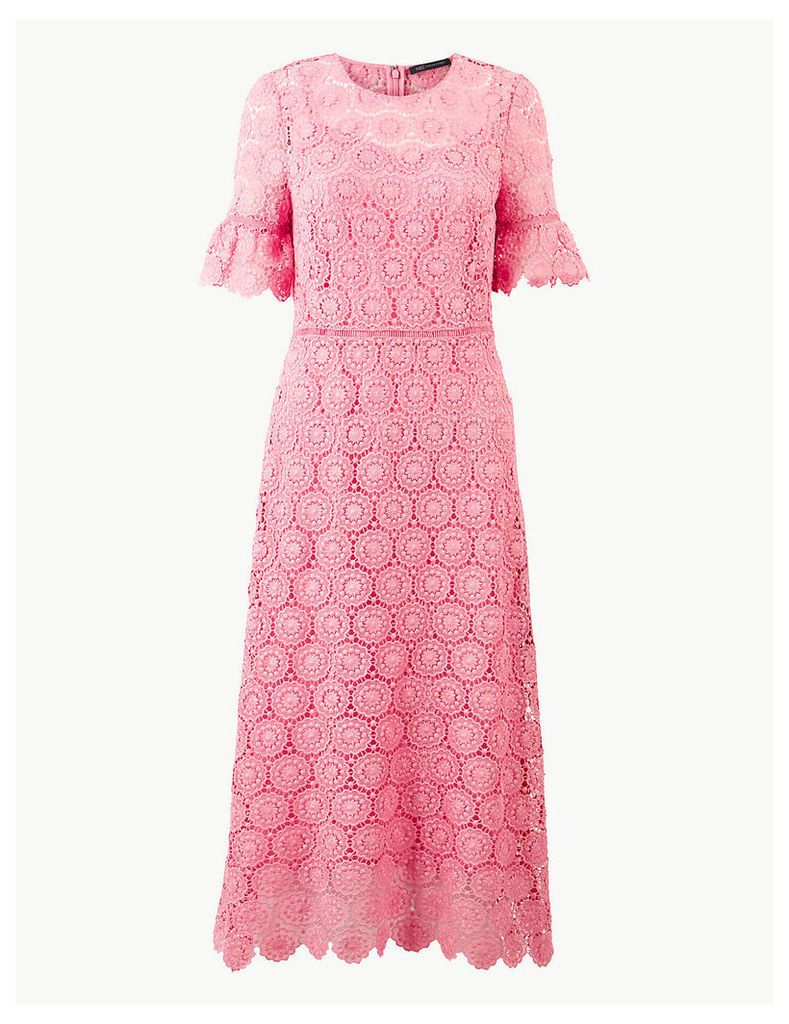 M&S Collection Lace Waisted Midi Dress