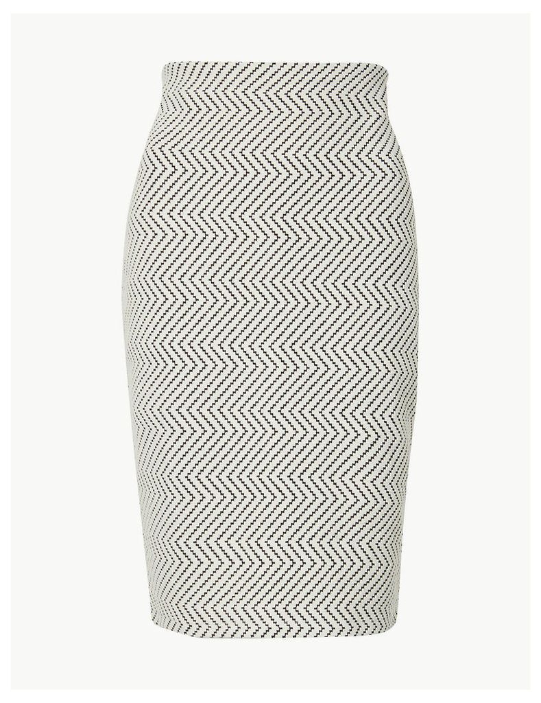 M&S Collection Jacquard Pencil Skirt