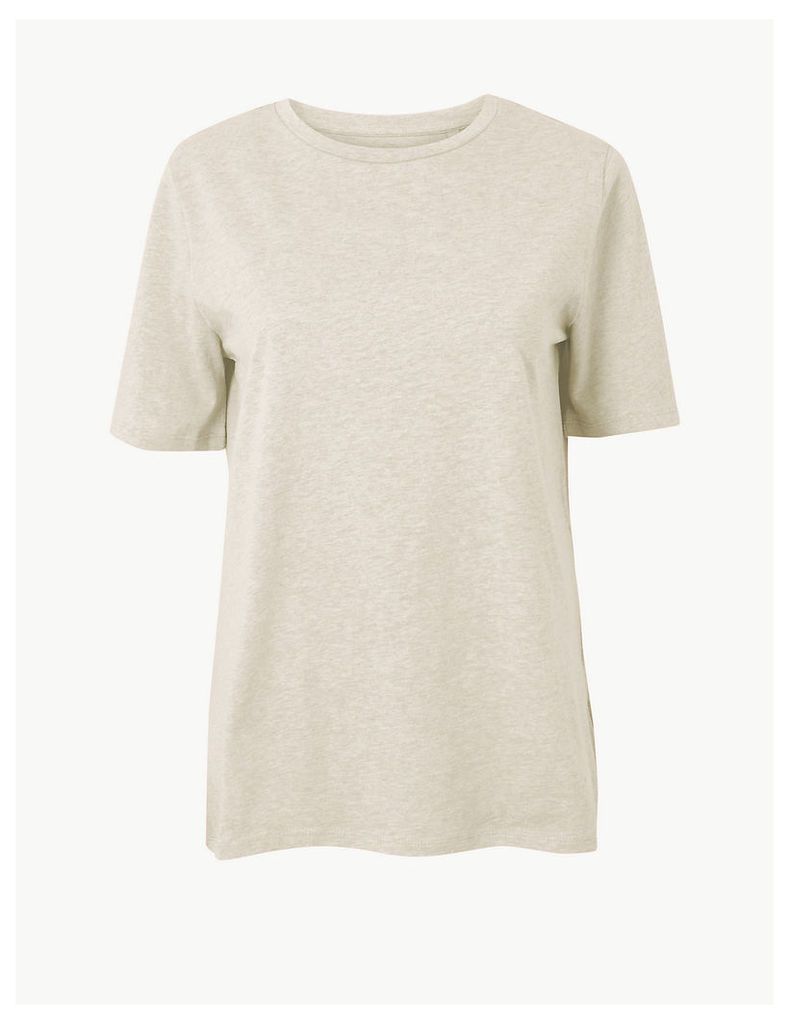 M&S Collection Pure Cotton Straight Fit T-Shirt