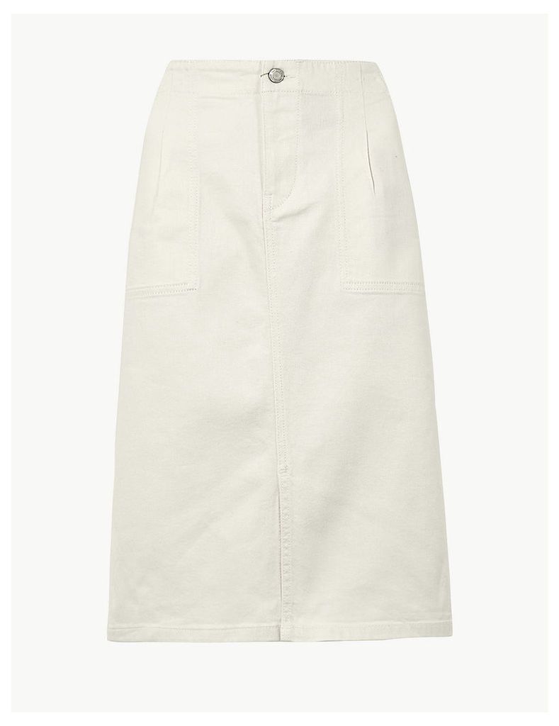 M&S Collection Utility Denim Skirt
