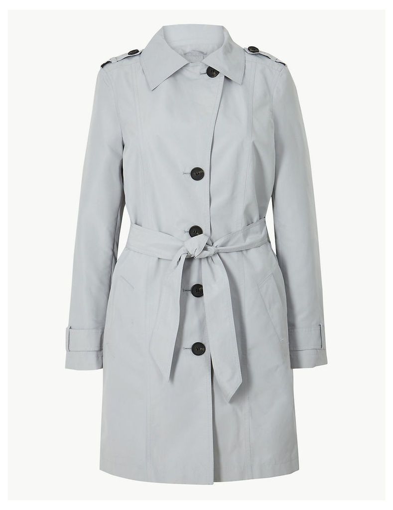 M&S Collection Button Detailed Trench Coat