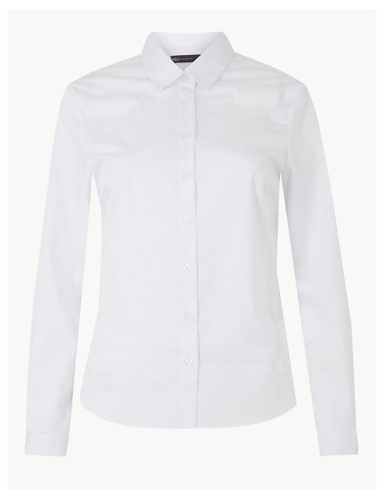M&S Collection Fitted Long Sleeve Shirt