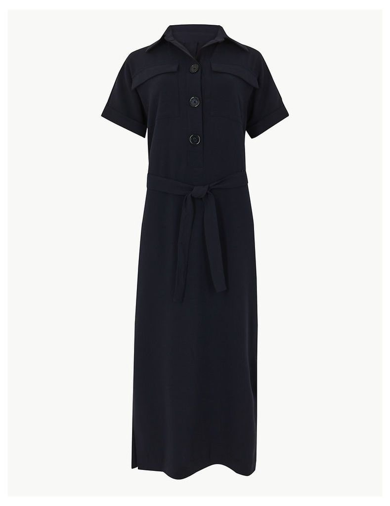 M&S Collection Button Detailed Shirt Midi Dress