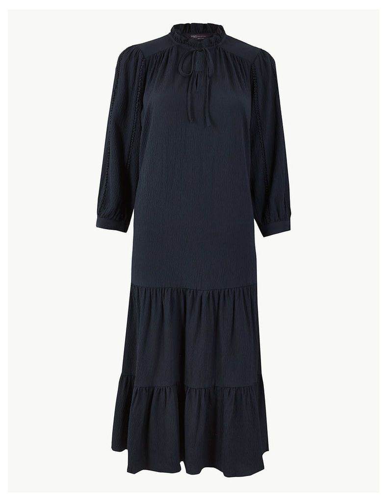 M&S Collection Crinkled Relaxed Midi Dress