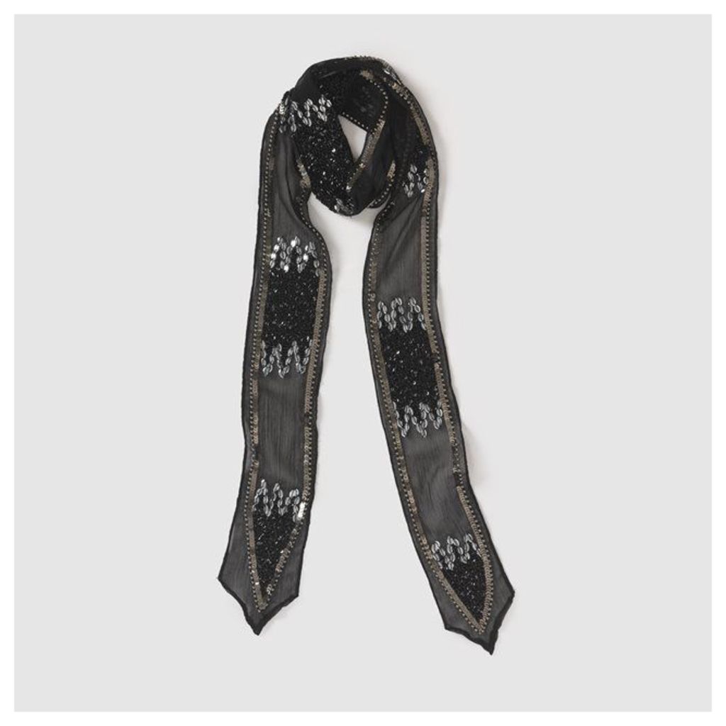 Sequined and Embroidered Scarf