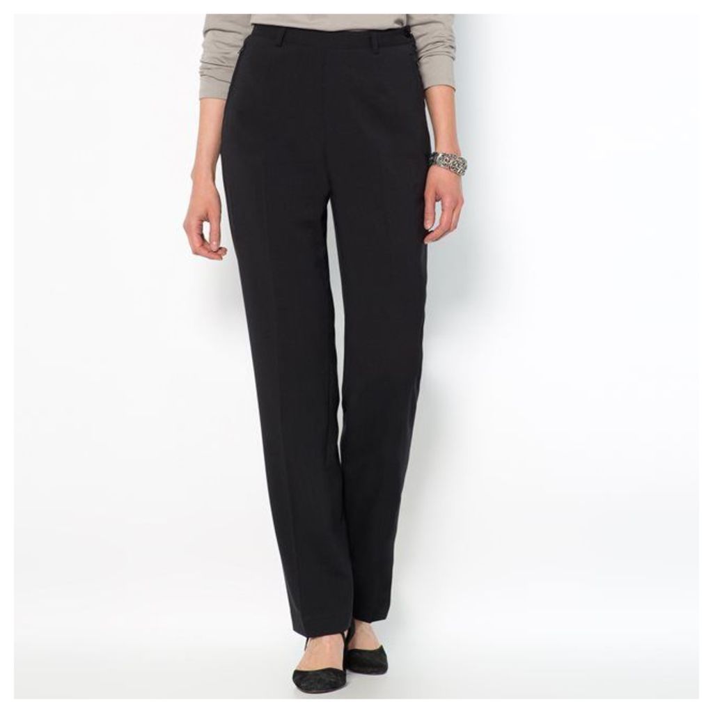 Straight Cut Stretch Trousers