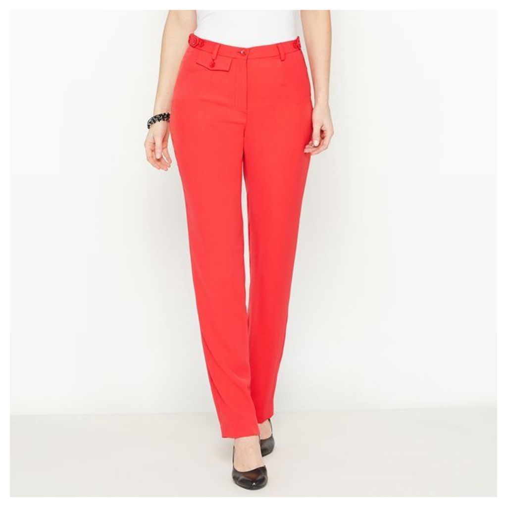 Straight Stretch Twill Trousers