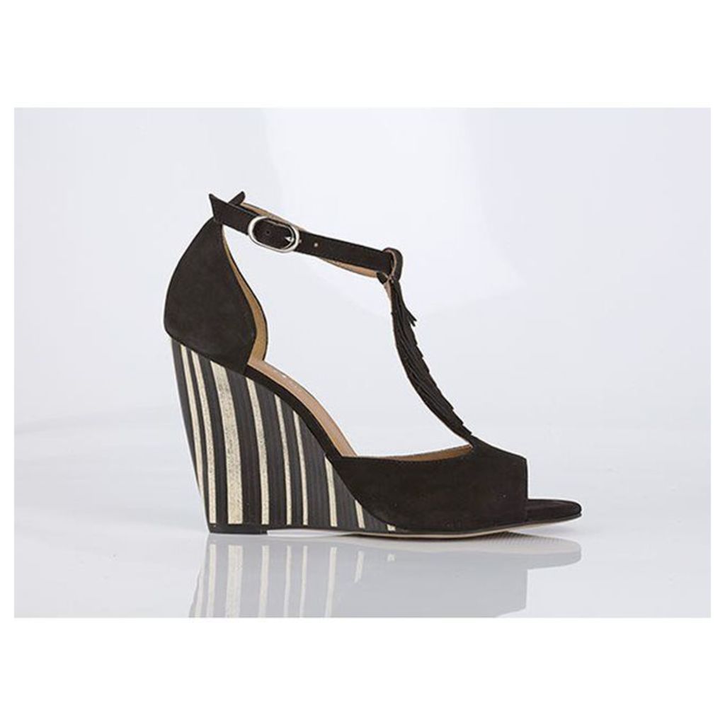 Brady Leather Sandals with Fringing Detail