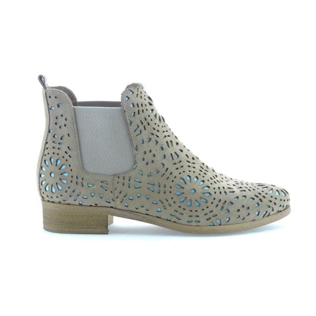 Zola Openwork Leather Ankle Boots
